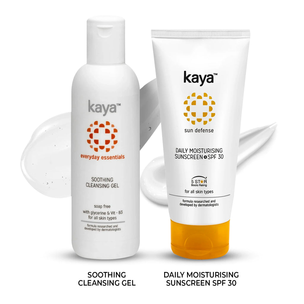 Soothing Cleansing Gel + Daily Moisturising Sunscreen SPF 30