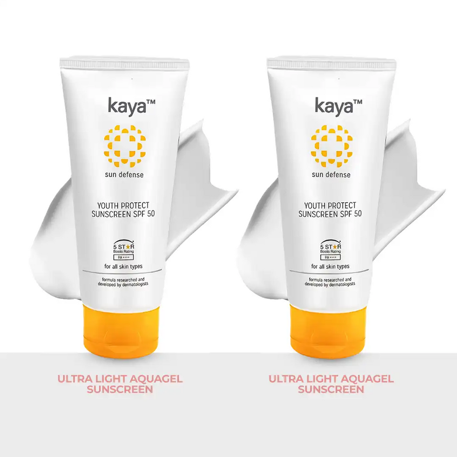 Ultra Light Aquagel Sunscreen SPF 25 | Sun Protection for Oily Skin 50ml (Pack of 2)