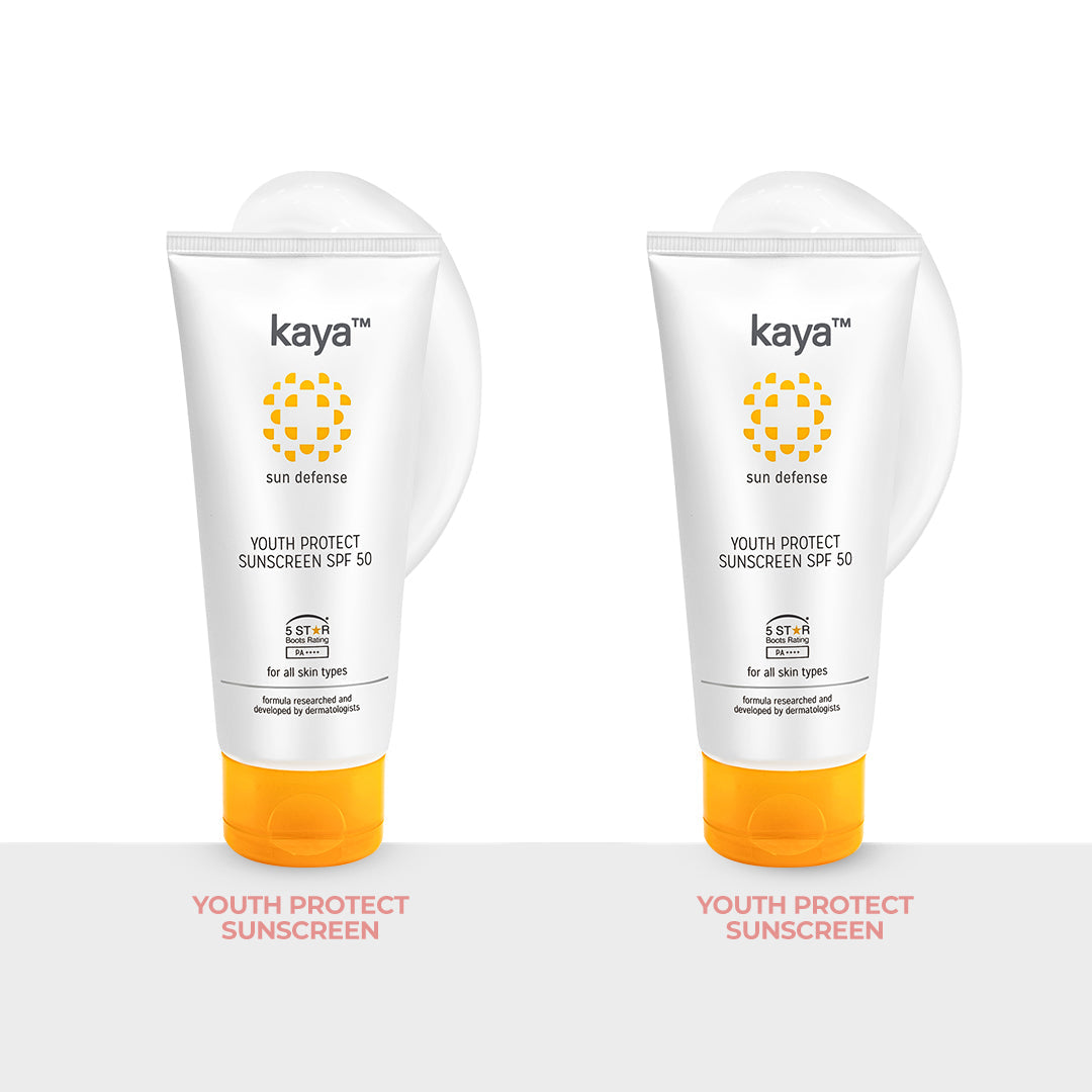 Youth Protect Sunscreen SPF 50 | Sun Protection for Aging Skin 50ml (Pack of 2)