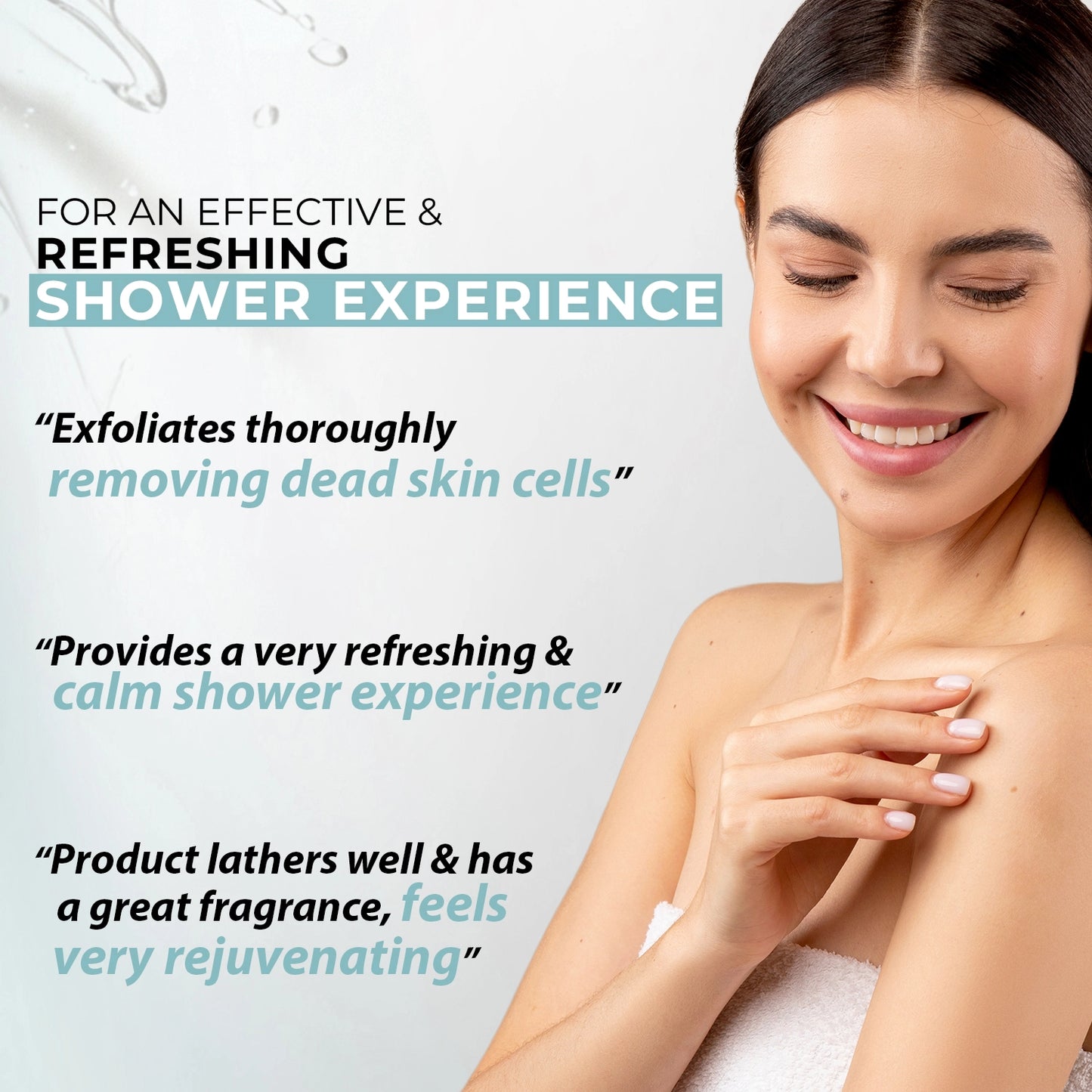 Seasalt Exfoliating Shower Gel | Skin Polishing Body Wash 240ml (Pack of 2)