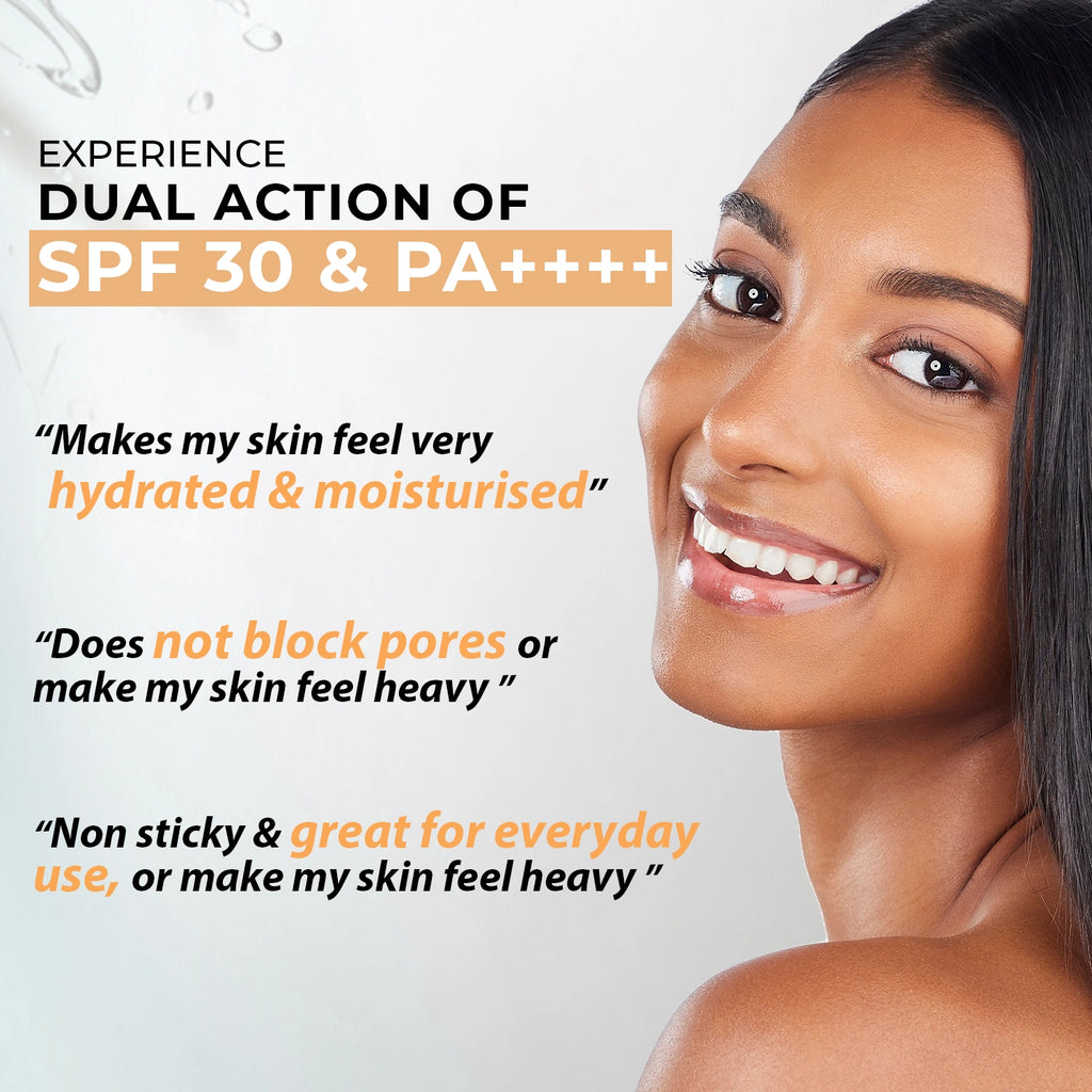 Invisible Sunscreen Gel SPF 30 PA+++ | Sun Protection for Oily Skin 50ml (Pack of 2)