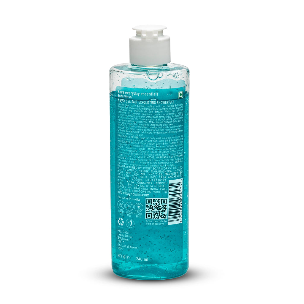 Seasalt Exfoliating Shower Gel | Skin Polishing Body Wash 240ml