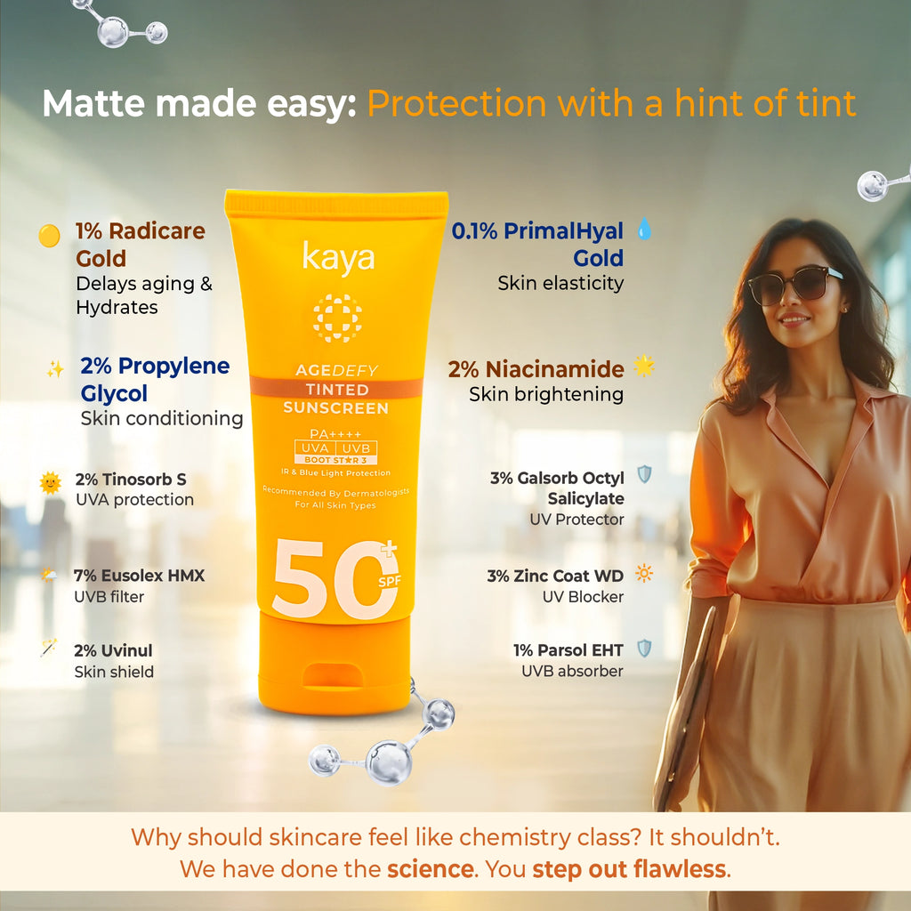 Tinted Sunscreen SPF 50+ PA++++ | Sun Protection for Mature & Dull Skin 50ml