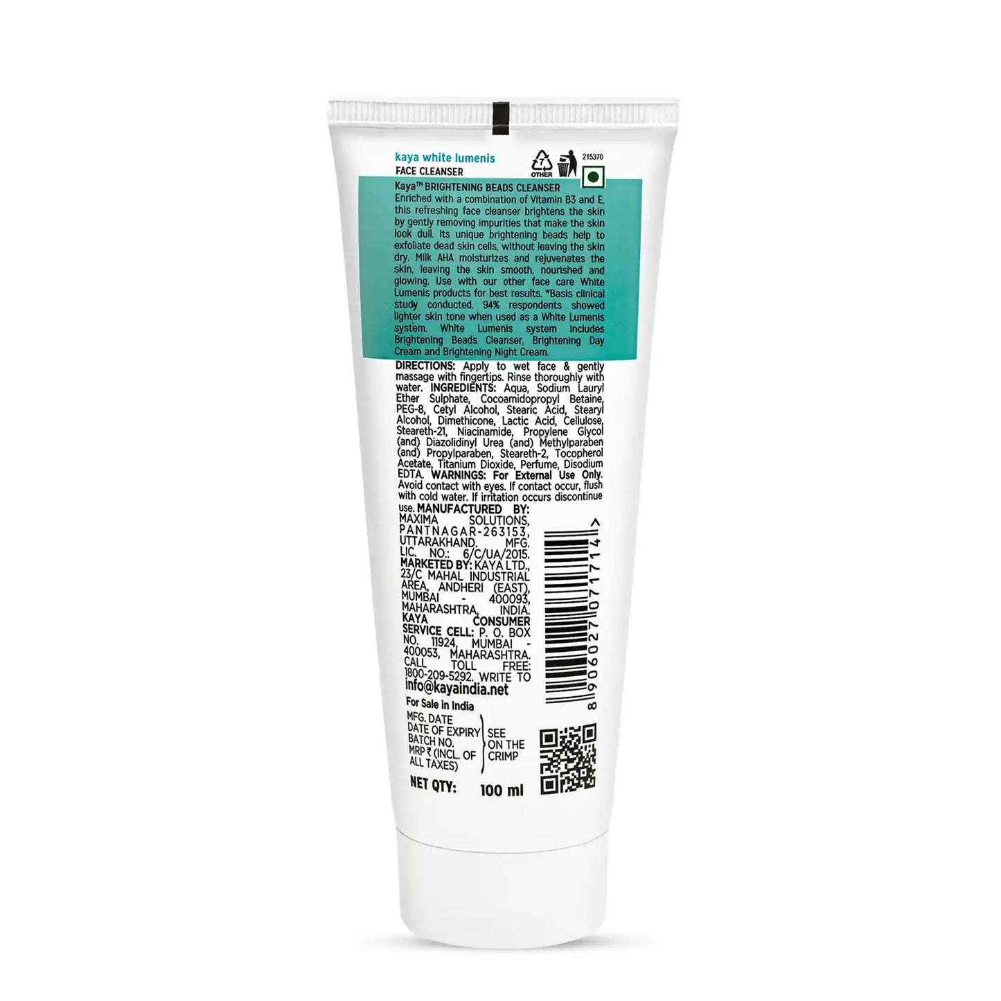 Brightening Beads Cleanser | Exfoliating Face Cleanser 100ml (Pack of 2)