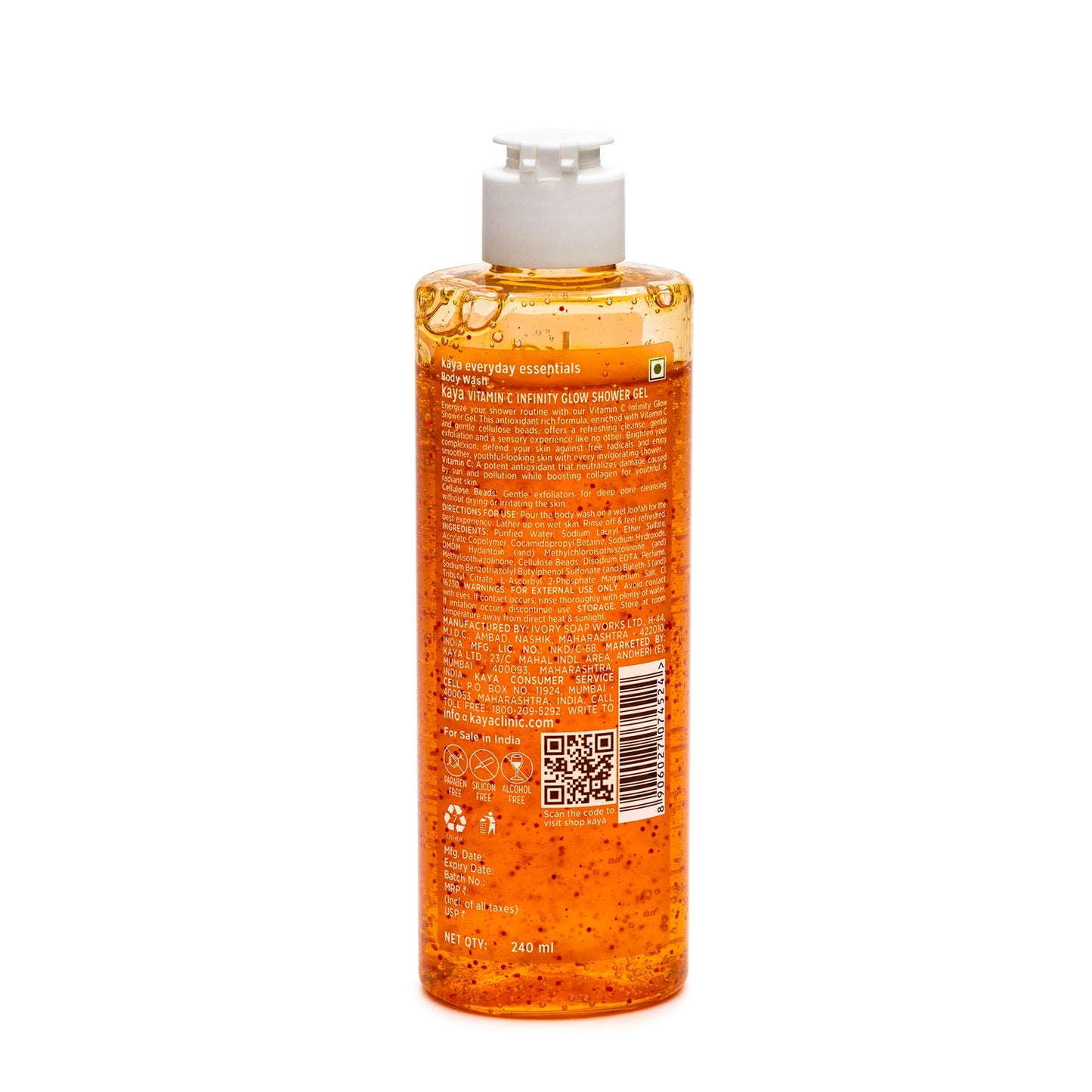 Vitamin C Infinity Glow Shower Gel | Brightening Body Wash 240ml