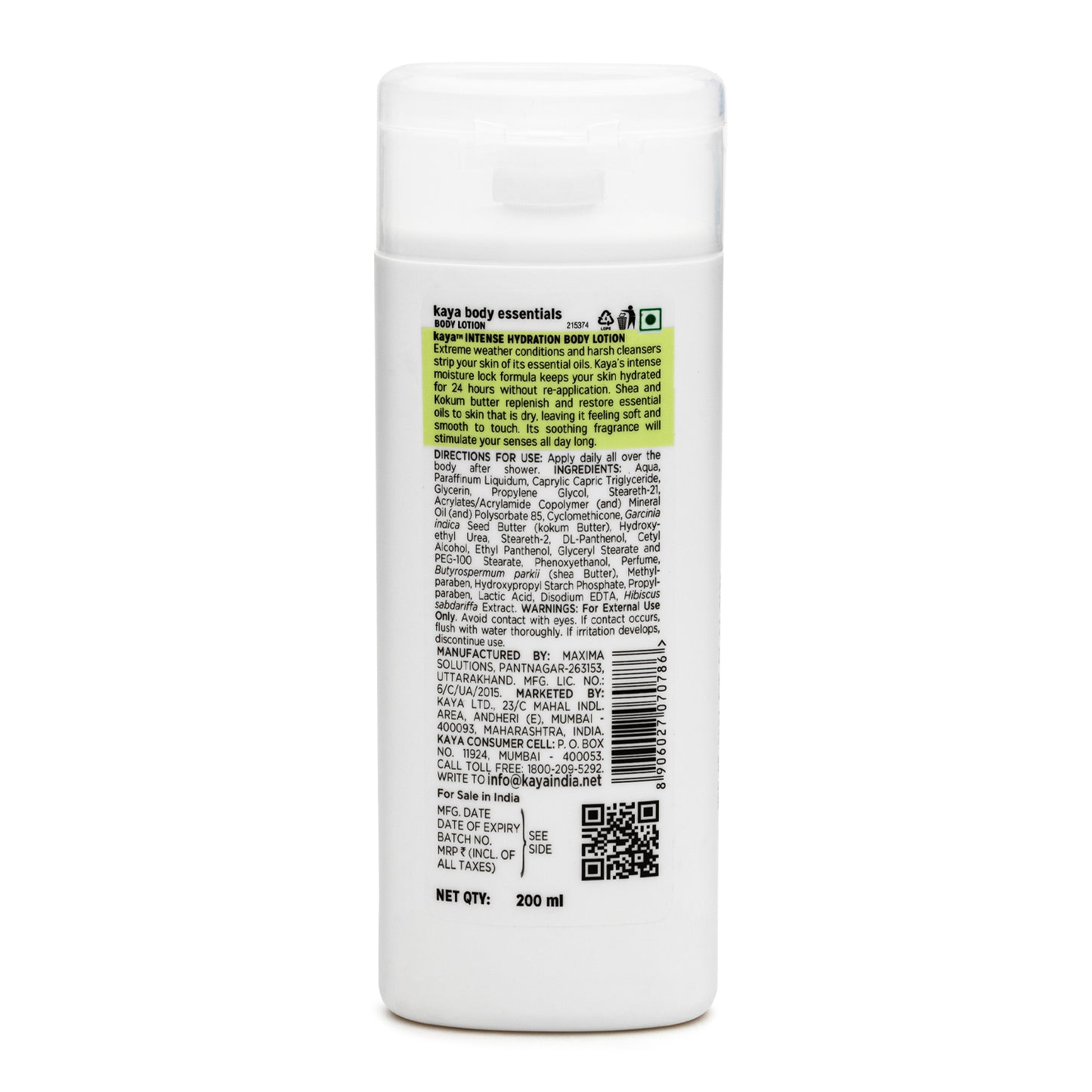 Intense Hydration Body Lotion | Moisturizing Body Cream 200ml