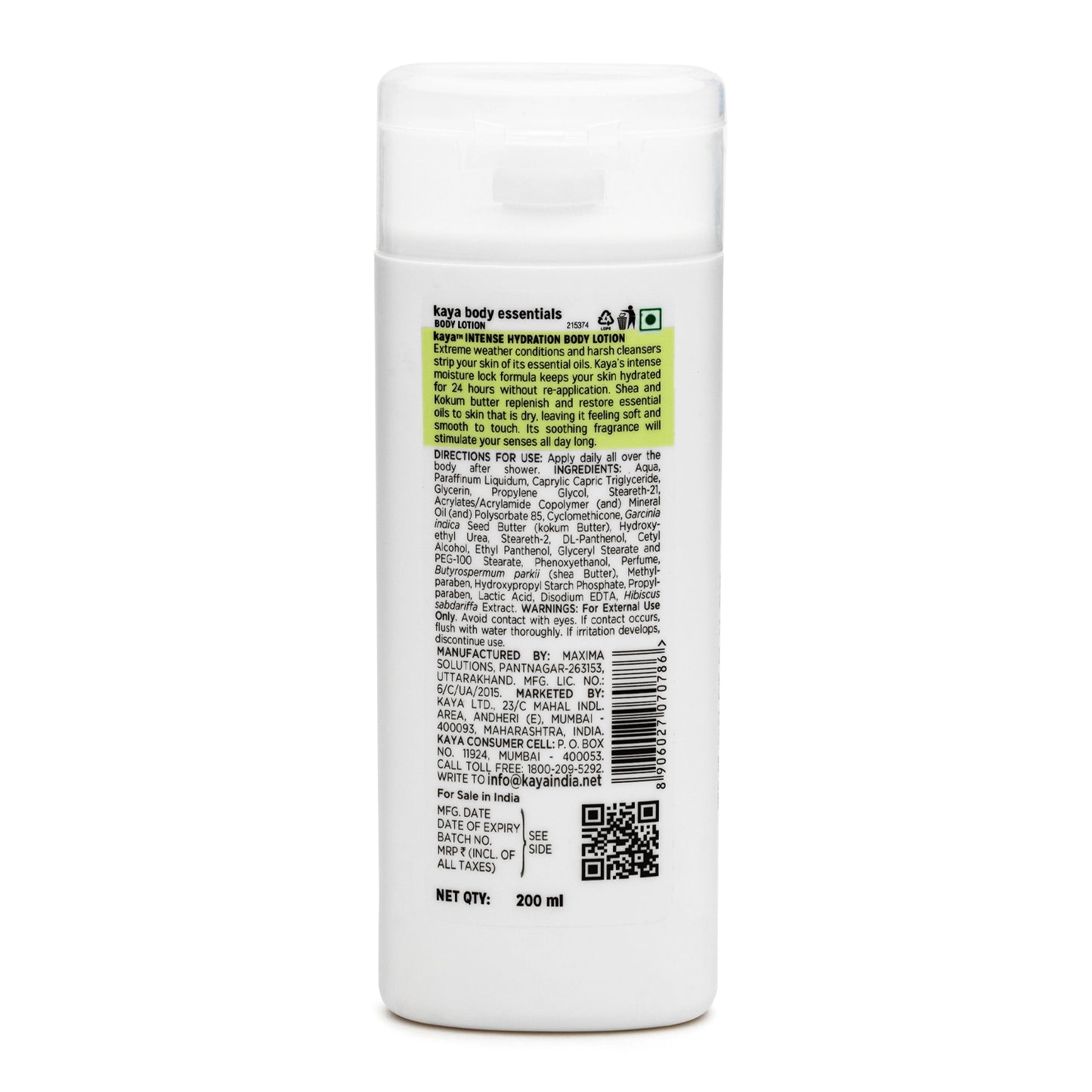 Intense Hydration Body Lotion | Moisturizing Body Cream 200ml