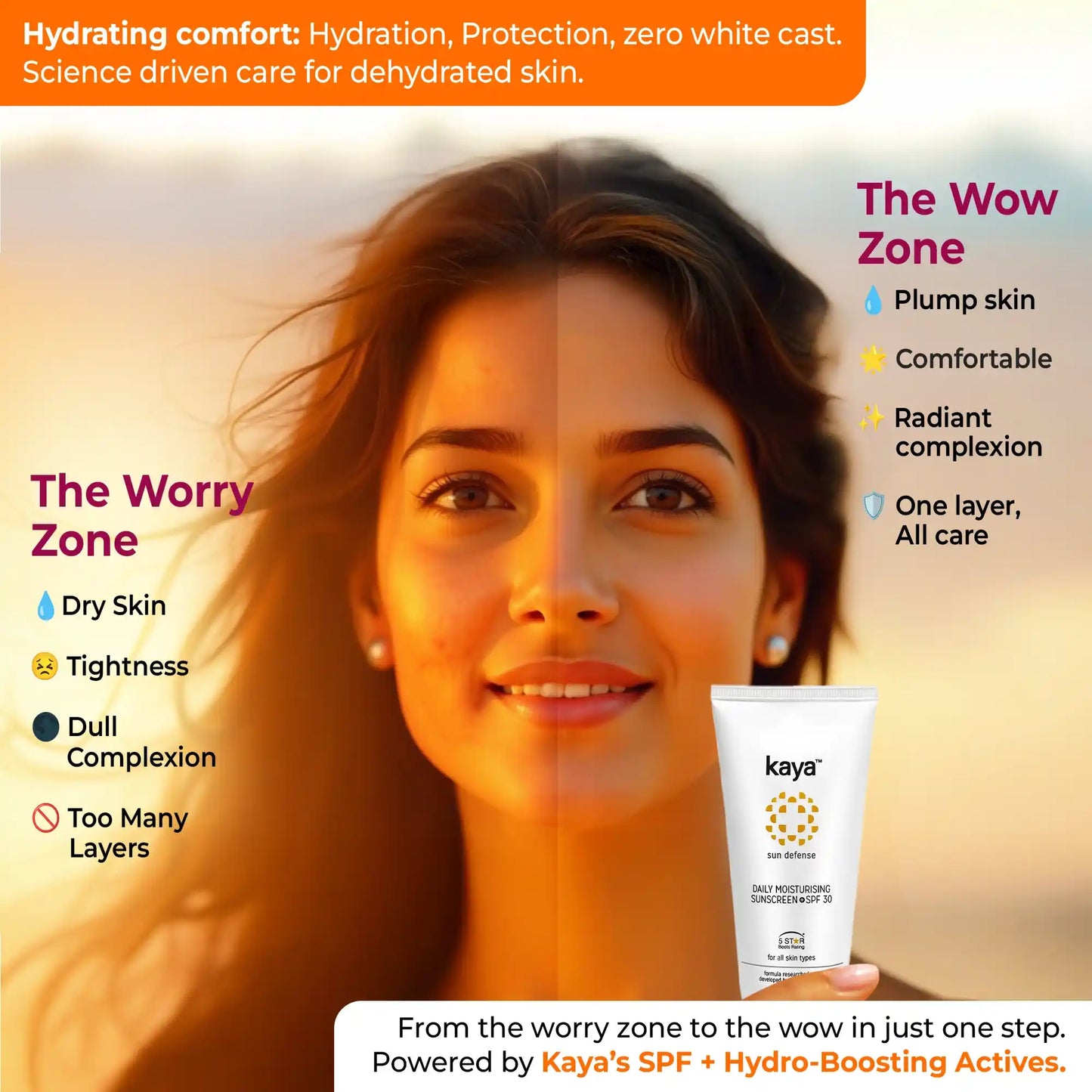 Daily Moisturizing Sunscreen SPF 30 | Sun Protection For Dull Skin 75ml