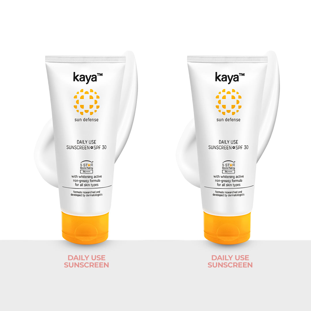 Daily Use Sunscreen SPF 30 | Sun Protection for All Skin 75 ml (Pack of 2)