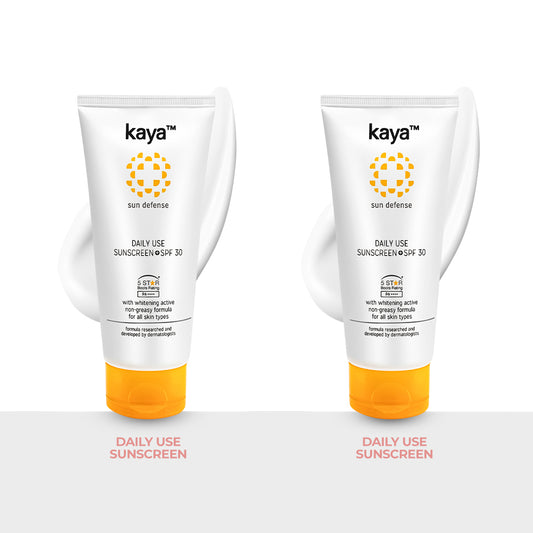 Daily Use Sunscreen SPF 30 | Sun Protection for All Skin 75 ml (Pack of 2)