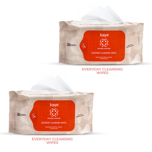 Everyday Cleansing Wipes | Makeup Removal & Refreshing Facial Wipes (Pack of 2)