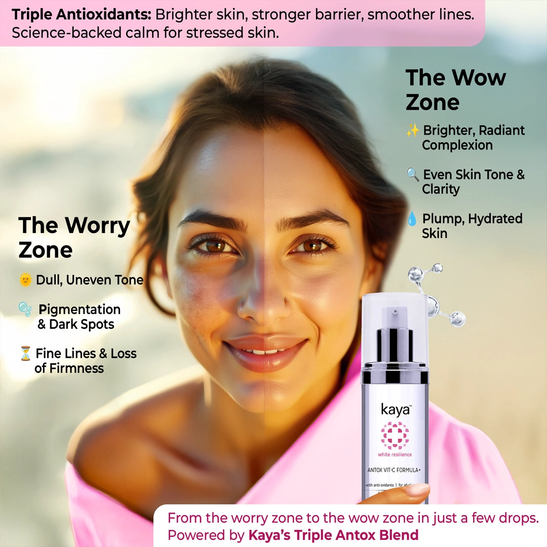 Kaya Antox Vit-C Serum | Antioxidant Defense, Brightening, Skin Renewal | 30ml