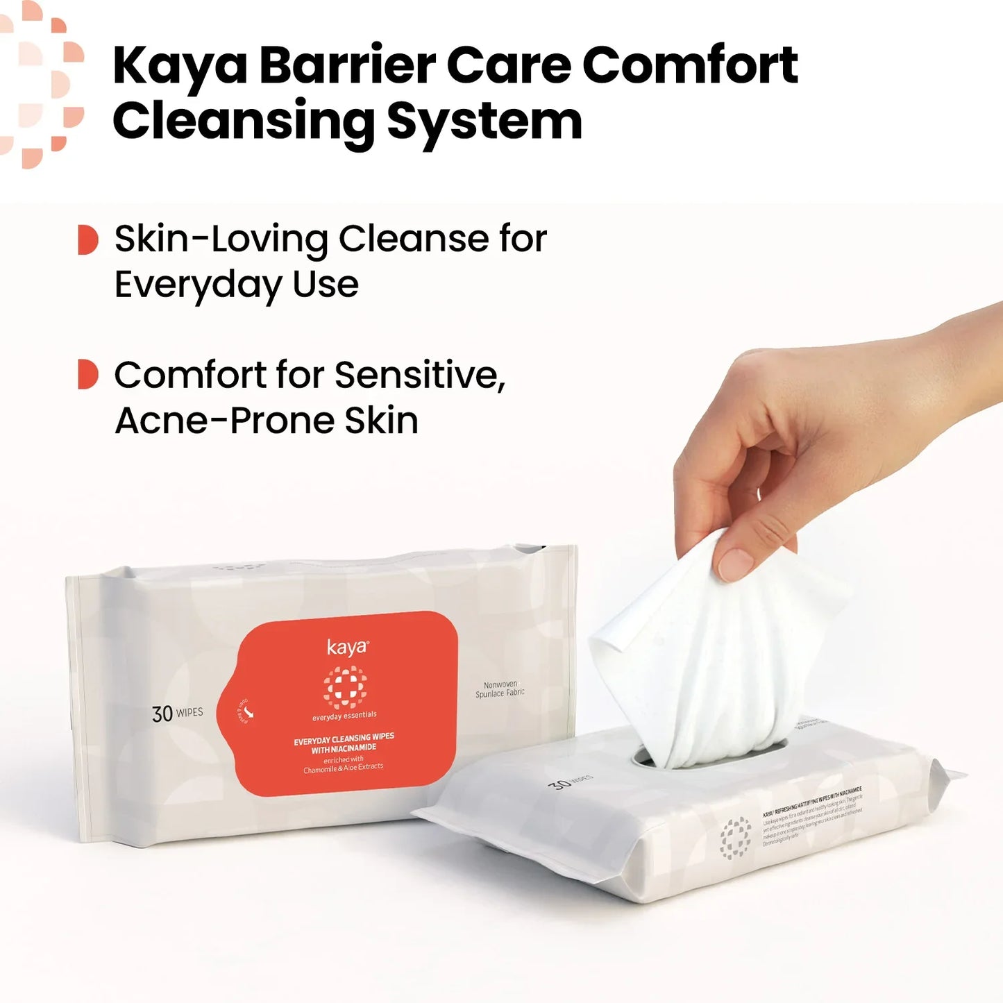 Everyday Cleansing Wipes | Makeup Removal & Refreshing Facial Wipes (350 g)