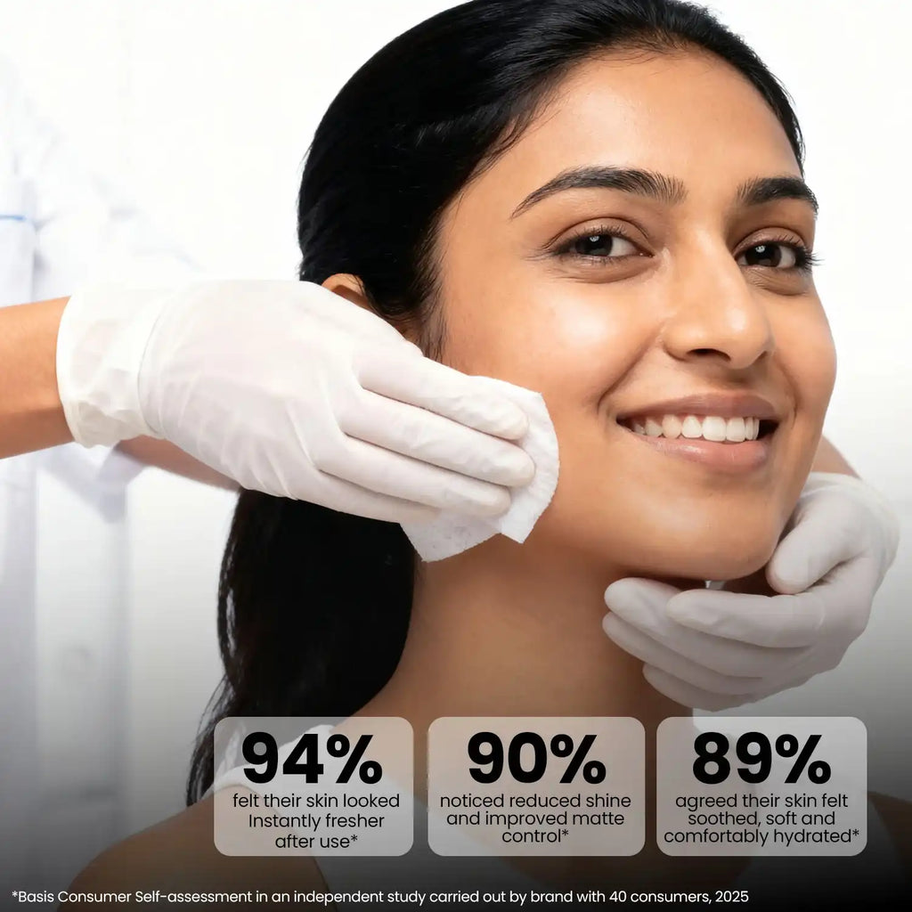 Refreshing Mattifying Wipes | Dirt & Oil Removal Facial Wipes (350 g)