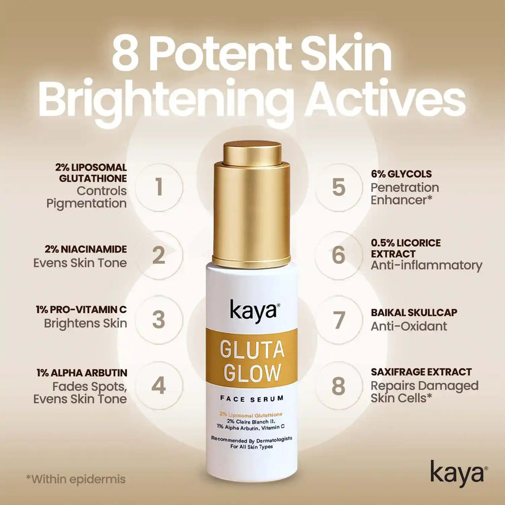 Kaya Gluta Glow Face Serum | Brightening & Spot Care Kaya Science Kaya Gluta Glow Face Serum | Brightening & Spot Care Kaya Science