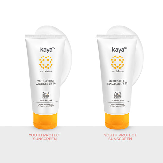 Youth Protect Sunscreen SPF 50 | Sun Protection for Aging Skin 50 ml (Pack of 2)