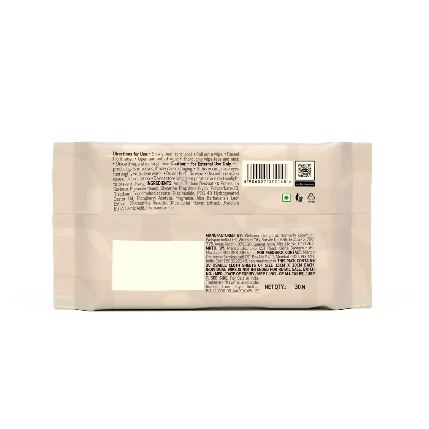 Refreshing Mattifying Wipes | Dirt & Oil Removal Facial Wipes (350 g)