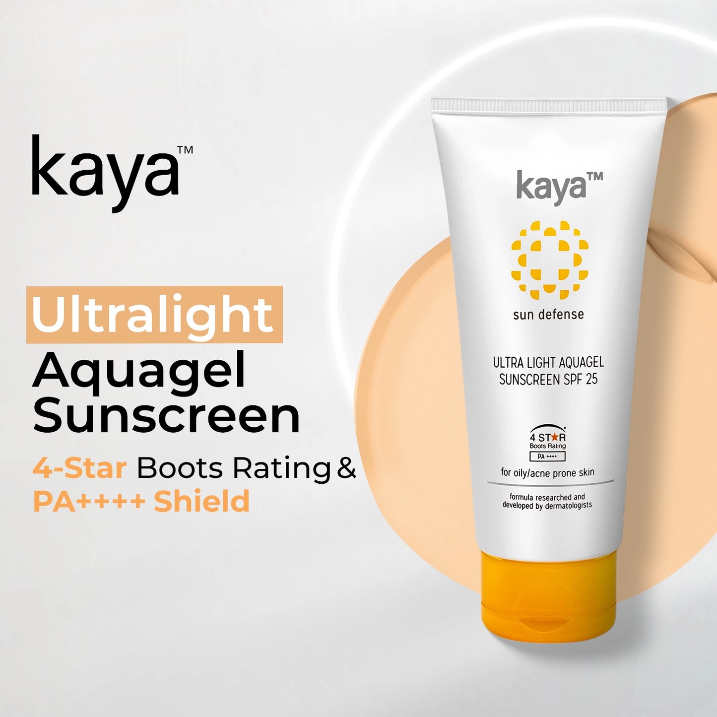 Ultra Light Aquagel Sunscreen SPF 25 | Sun Protection for Oily Skin 50 ml