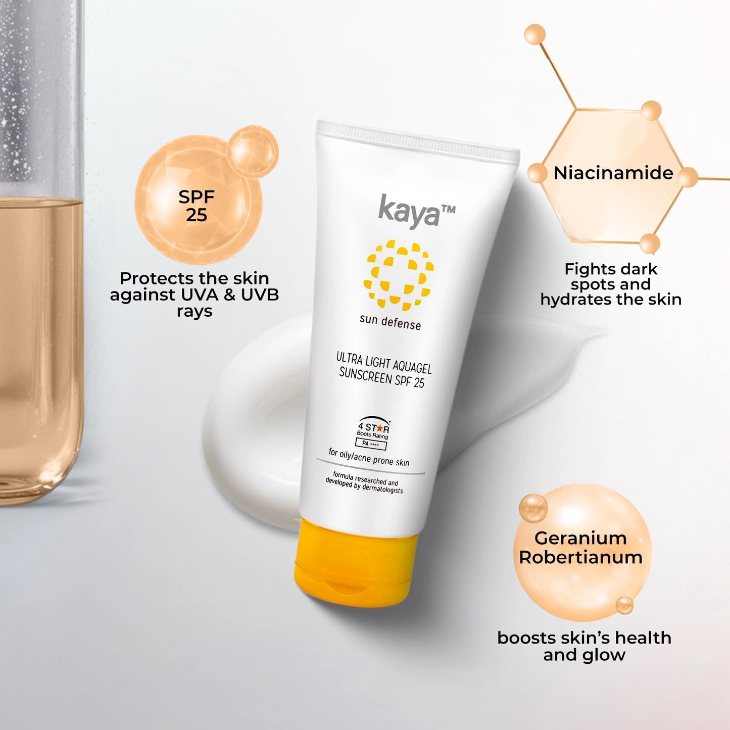 Ultra Light Aquagel Sunscreen SPF 25 | Sun Protection for Oily Skin 50 ml