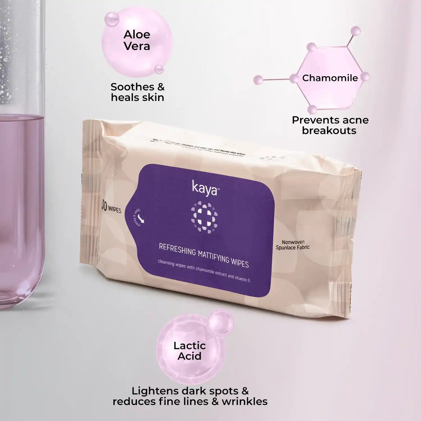 Refreshing Mattifying Wipes | Dirt & Oil Removal Facial Wipes (350 g)