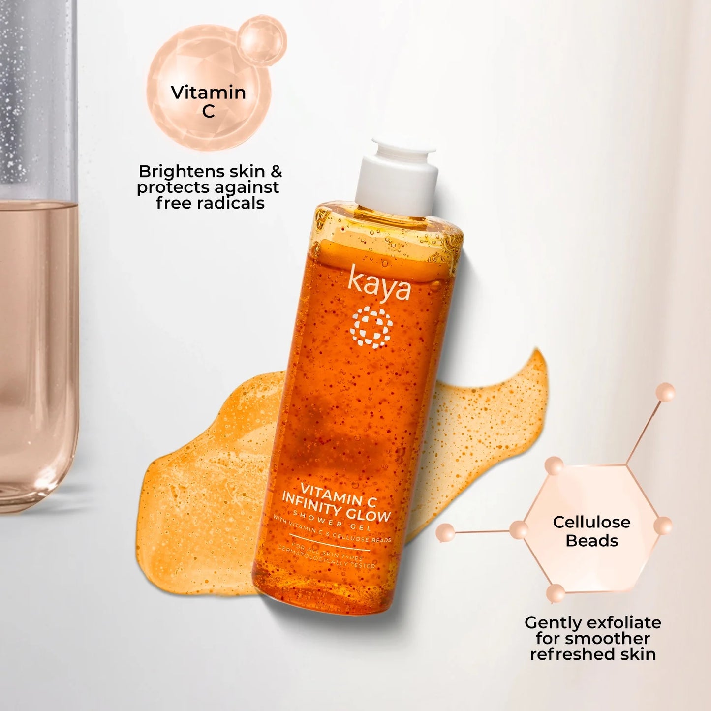 Vitamin C Infinity Glow Shower Gel | Brightening Body Wash 240ml (Pack of 2)