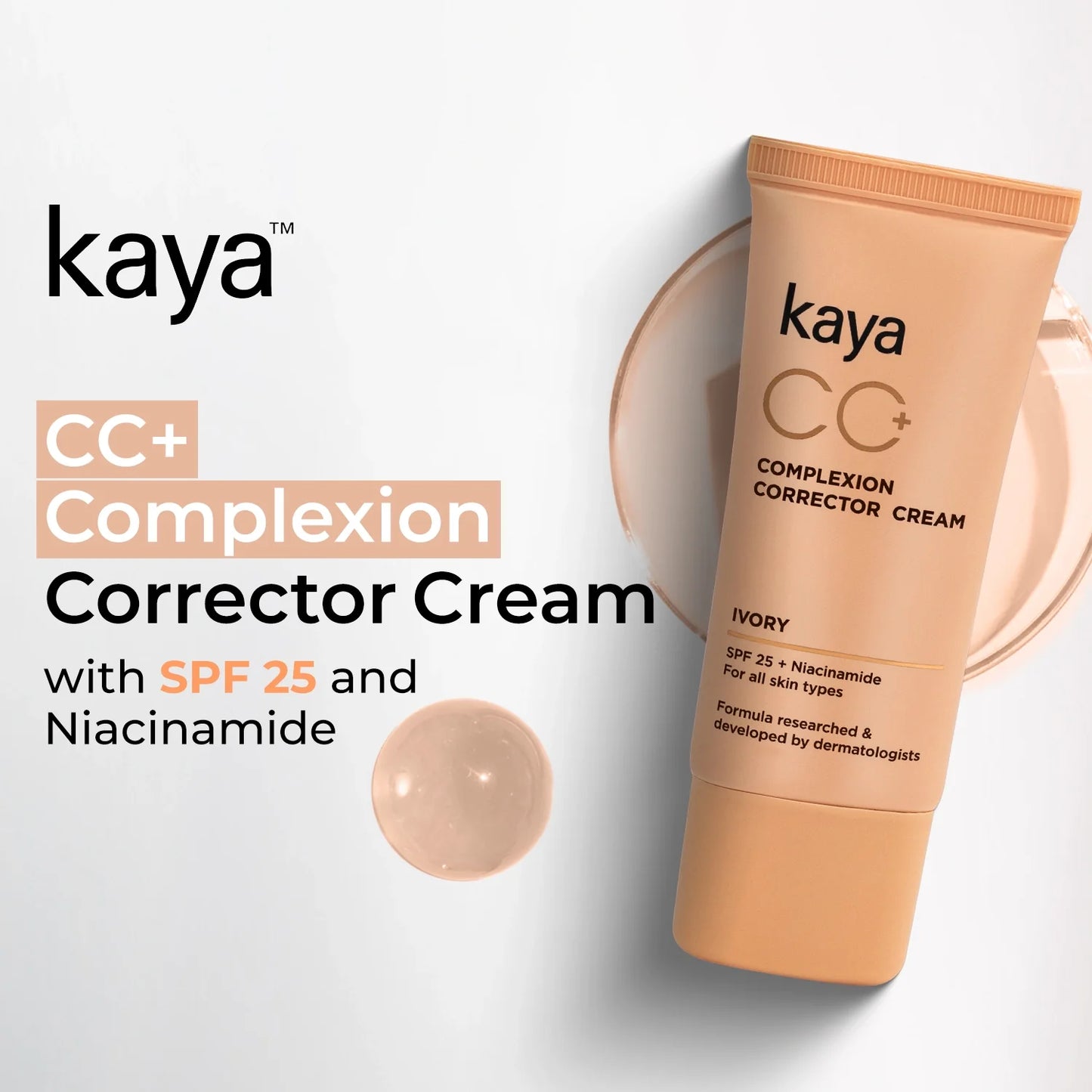 CC Cream SPF 25| Day Moisturizer & Sun Protection for Uneven Skin Tone 30ml(Pack of 2)