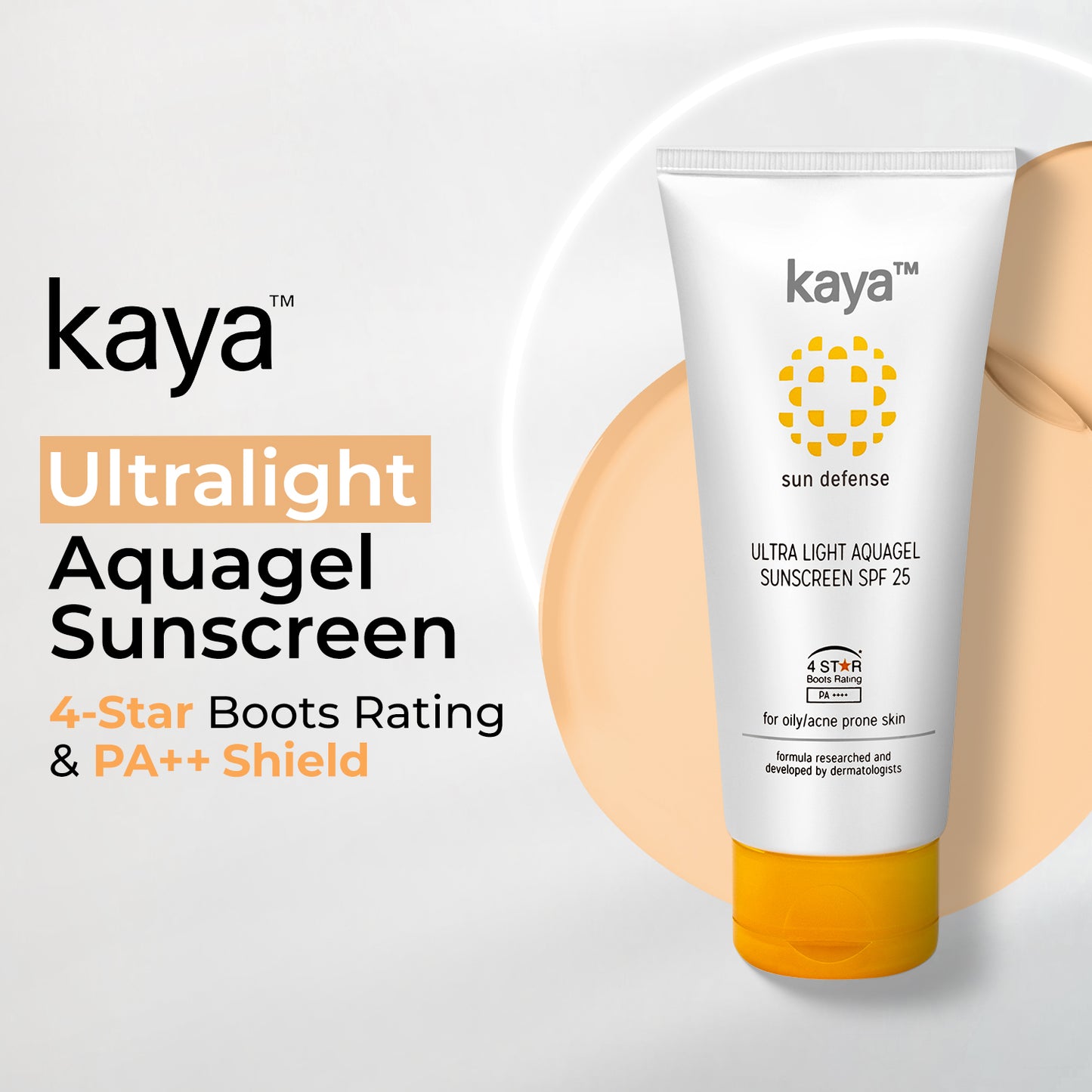 Ultra Light Aquagel Sunscreen SPF 25 | Sun Protection for Oily Skin 50 ml