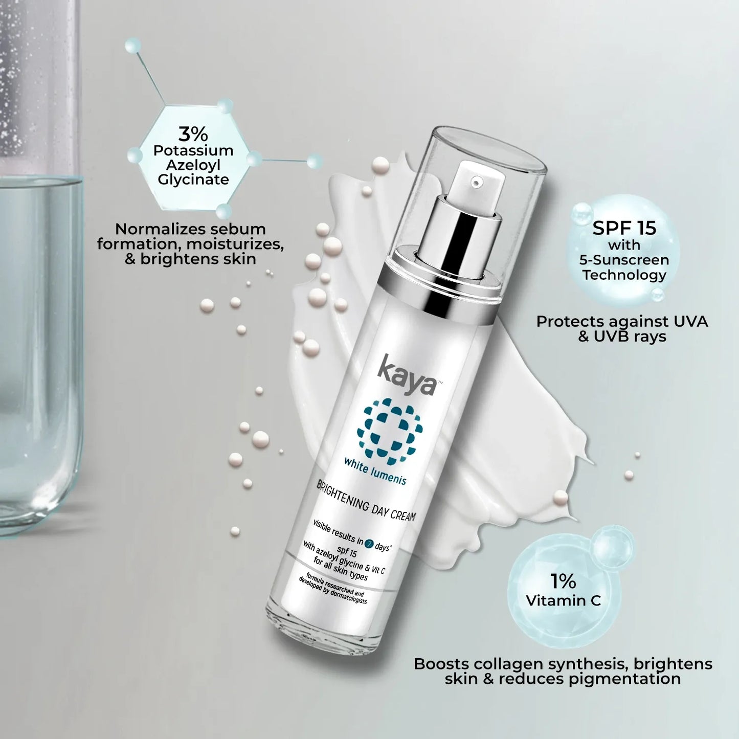 Brightening Day Cream | Hydrating Day Moisturizer with SPF 50ml