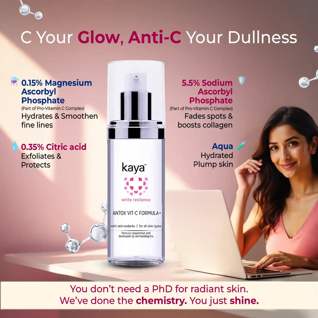 Kaya Antox Vit-C Serum | Antioxidant Defense, Brightening, Skin Renewal | 30ml