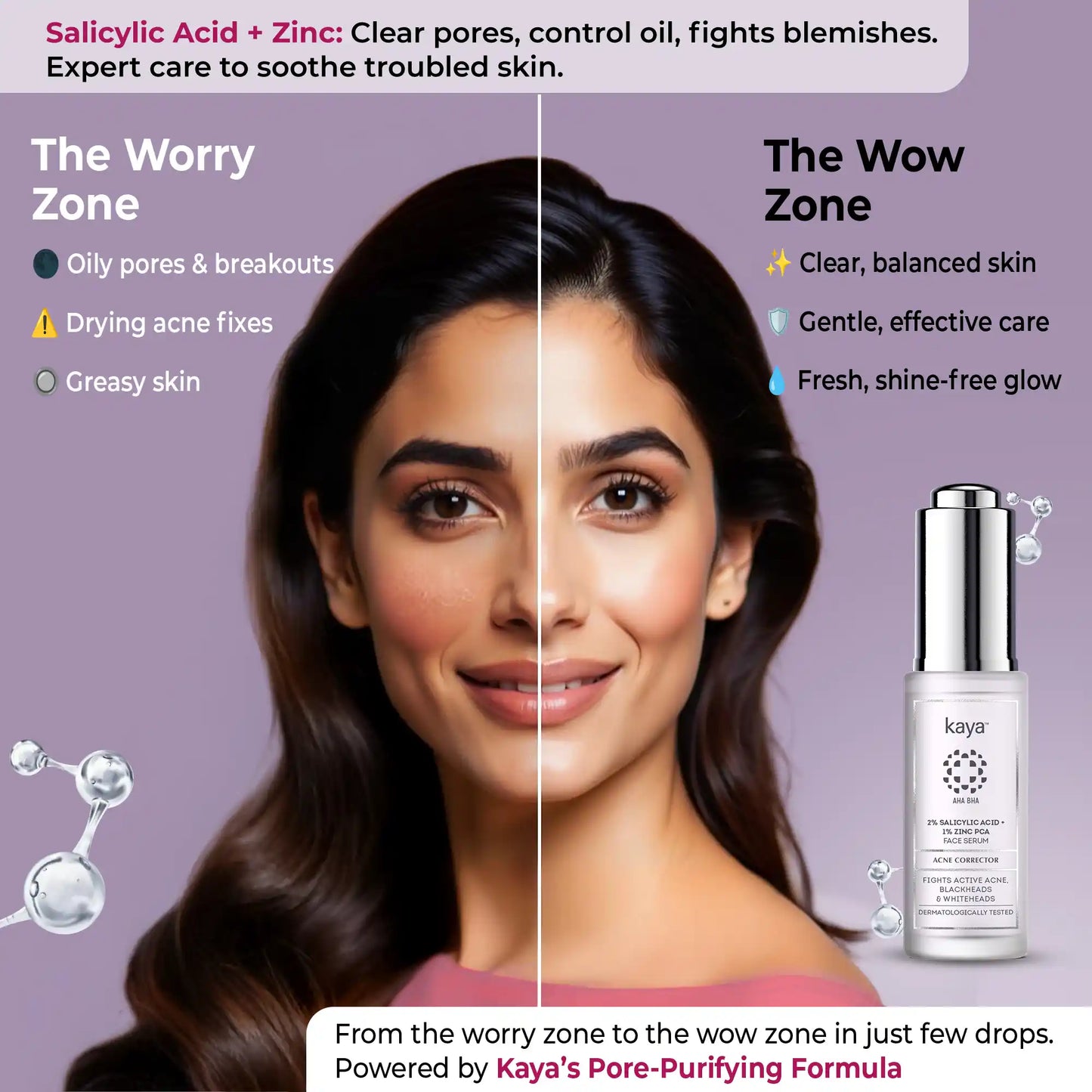 Salicylic Acid Serum with Zinc PCA | Face Serum for Acne-Prone Skin 30ml