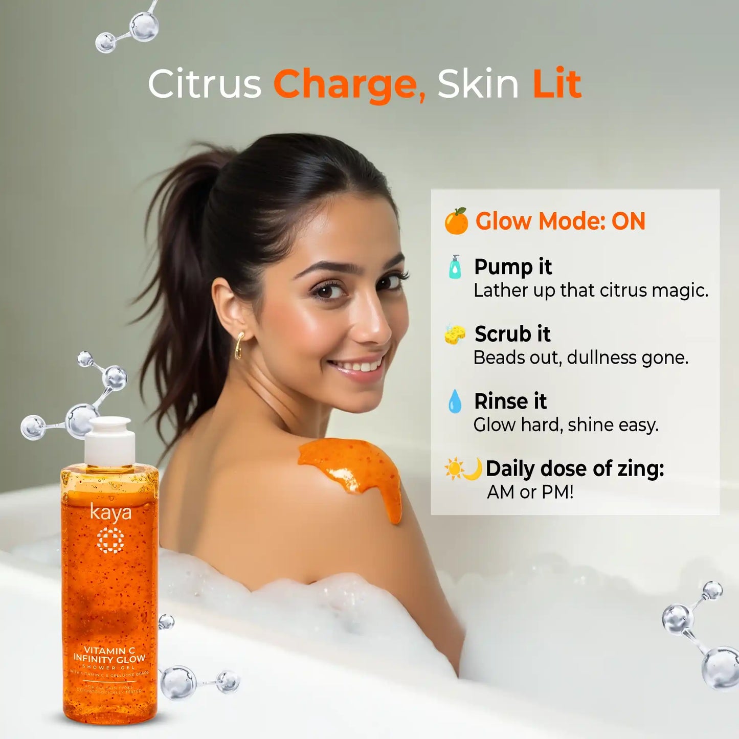 Vitamin C Infinity Glow Shower Gel | Brightening Body Wash 240ml