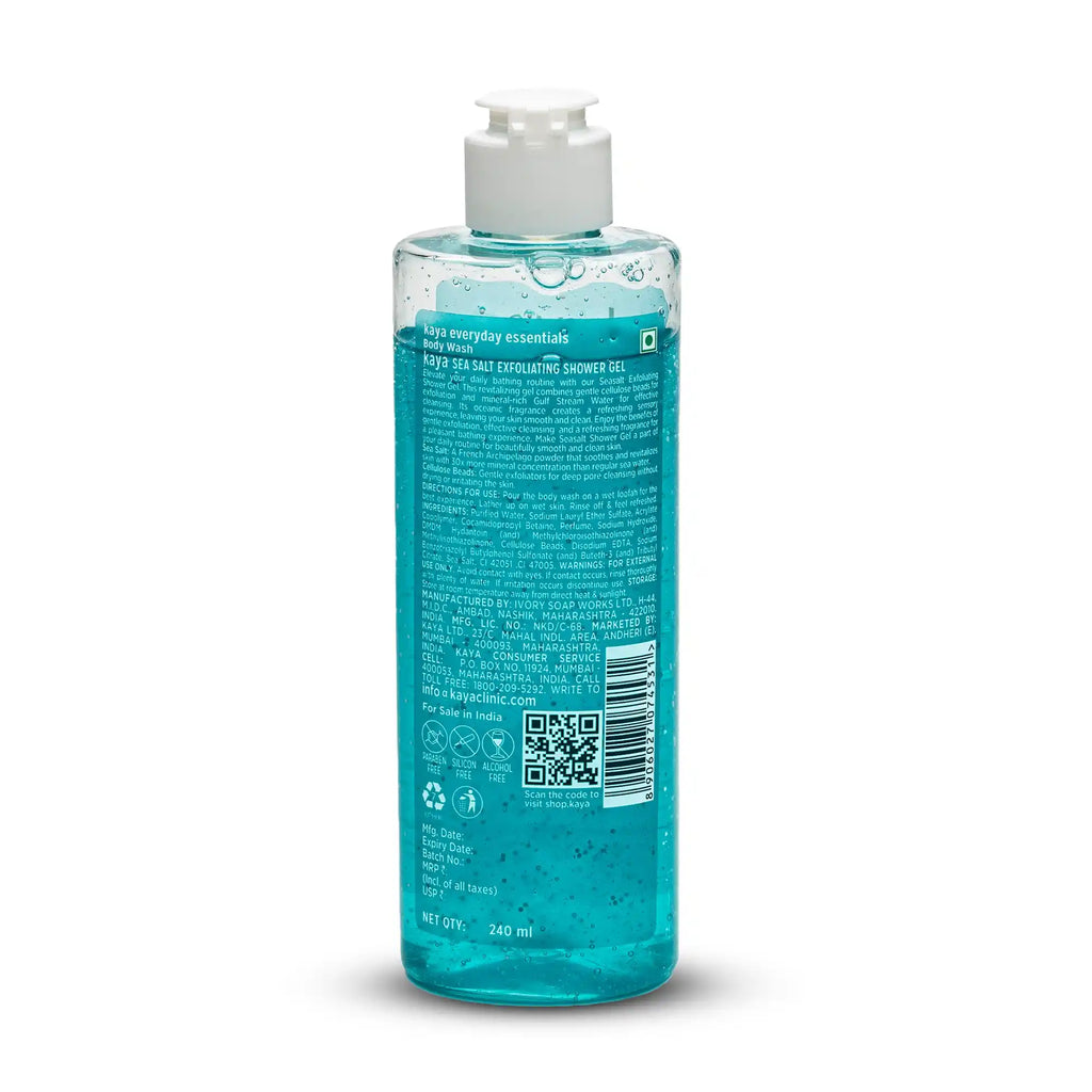 Seasalt Exfoliating Shower Gel | Skin Polishing Body Wash 240ml