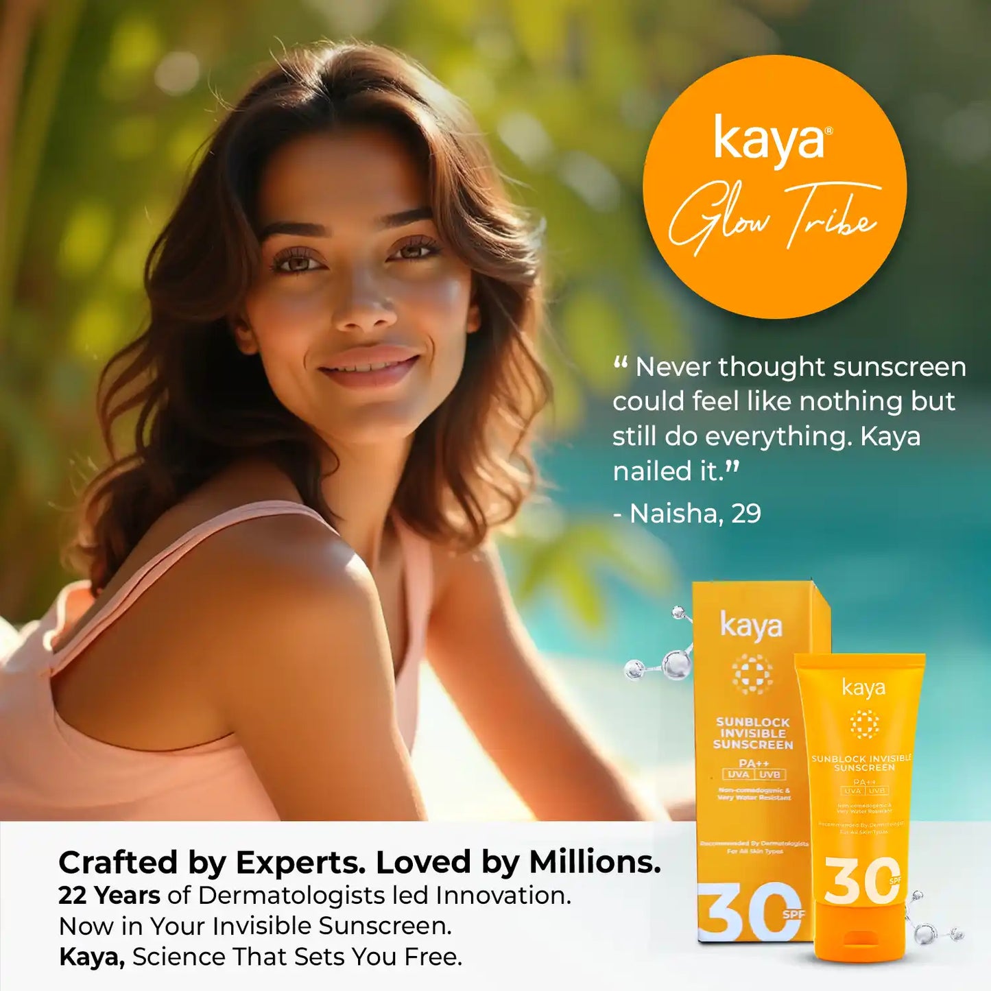 Invisible Sunscreen Gel SPF 30 PA+++ | Sun Protection for Oily Skin 50ml