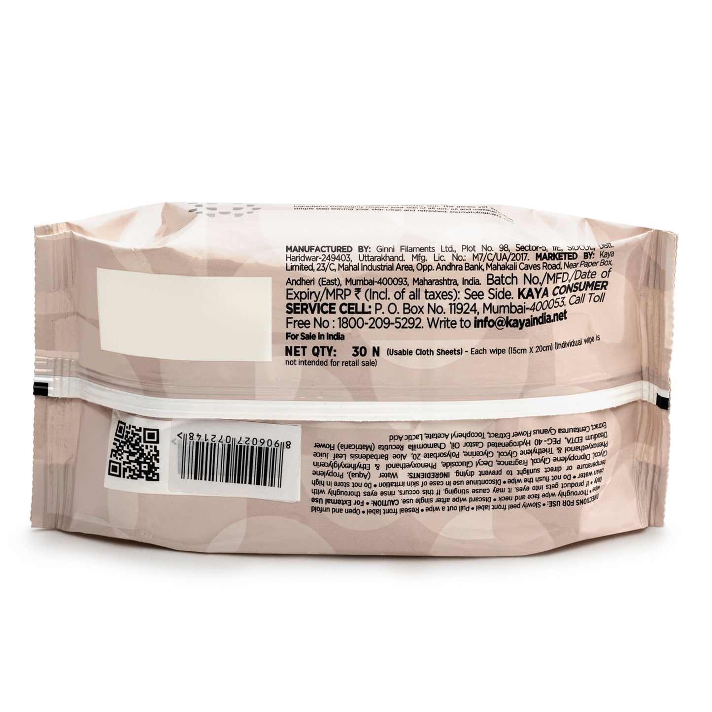 Refreshing Mattifying Wipes | Dirt & Oil Removal Facial Wipes (Pack of 2)