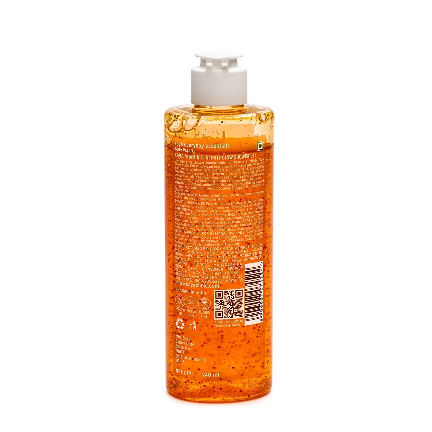 Vitamin C Infinity Glow Shower Gel | Brightening Body Wash 240ml (Pack of 2)