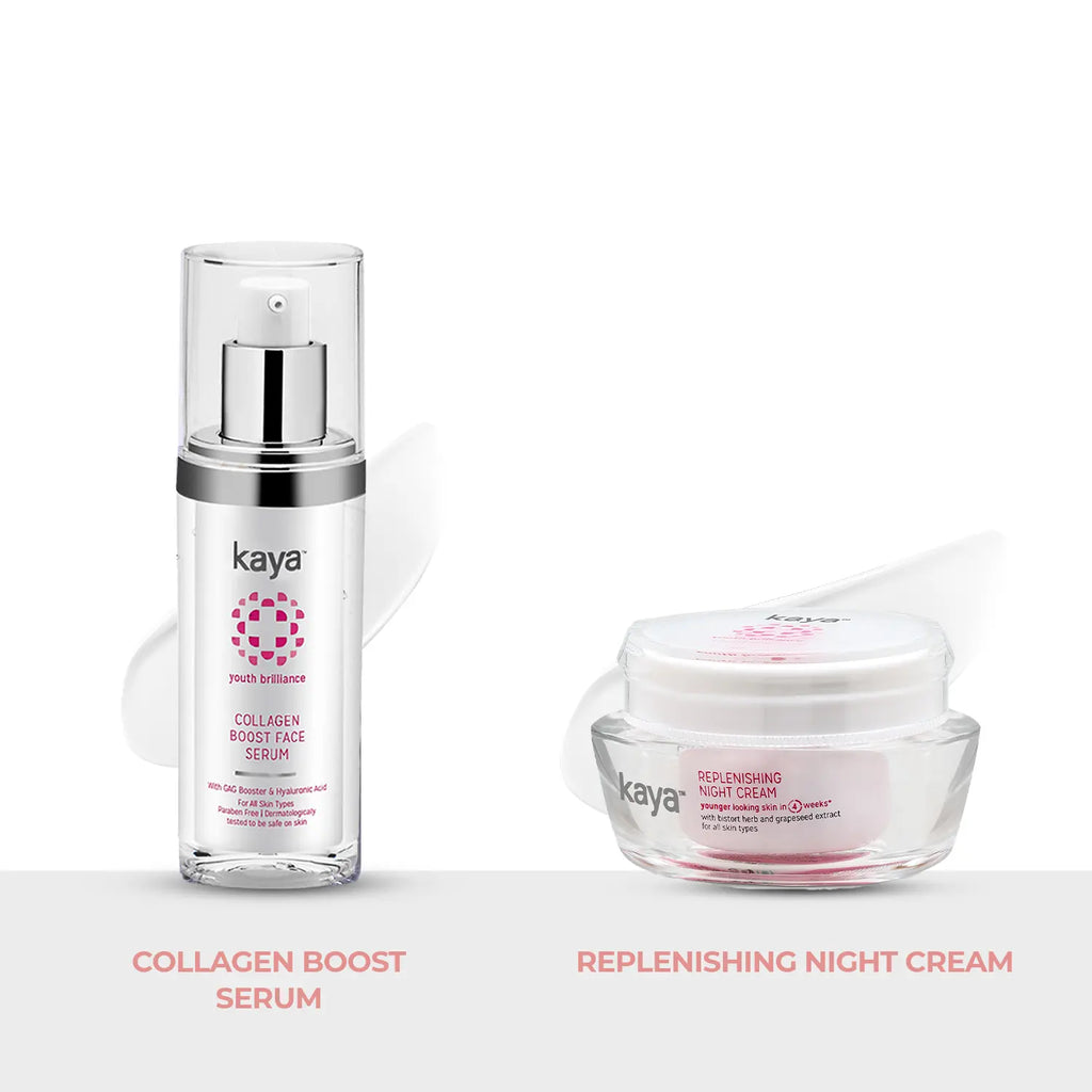 Collagen Boost Serum + Replenishing Night Cream