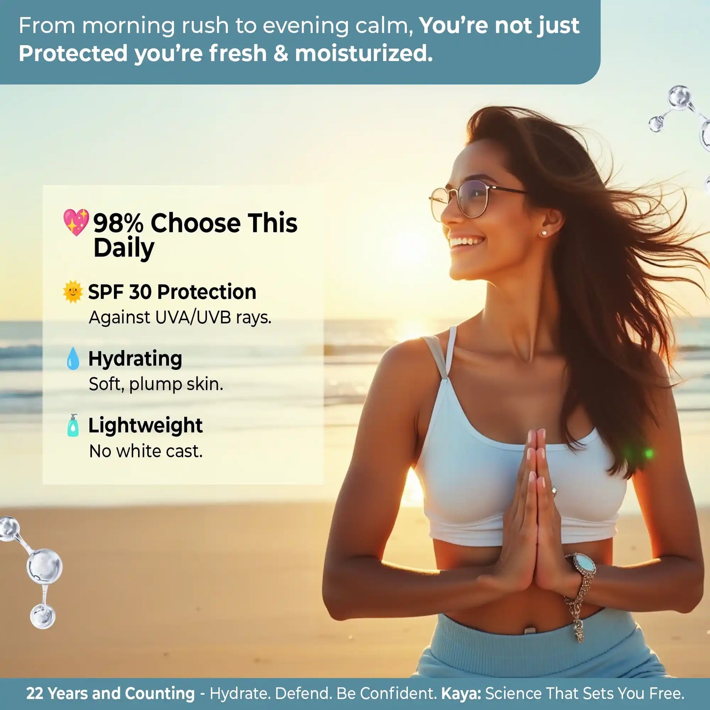 Daily Moisturizing Sunscreen SPF 30 | Sun Protection For Dull Skin 75ml