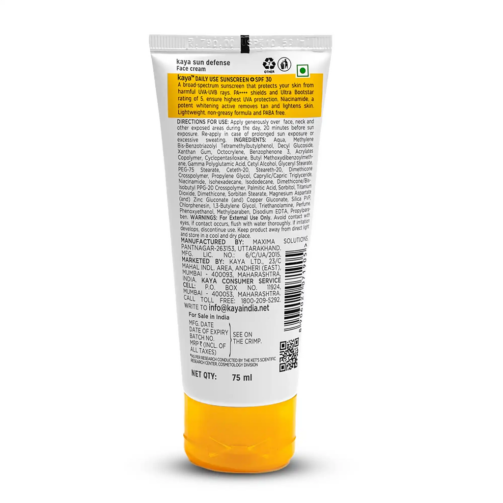 Daily Moisturizing Sunscreen SPF 30 | Sun Protection For Dull Skin 75ml