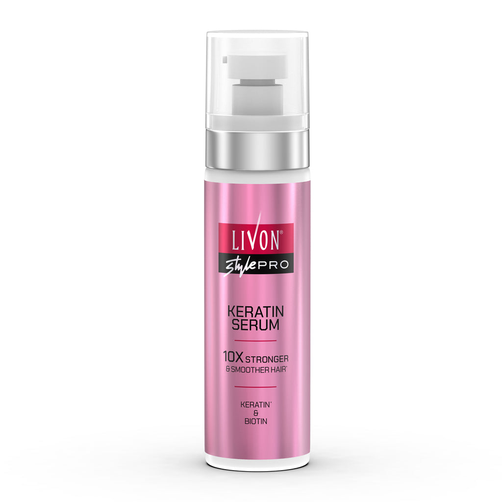 Livon Style Pro Keratin Serum | 10X Stronger & Smoother Hair | Keratin & Biotin | All Hair Types | 100 ml