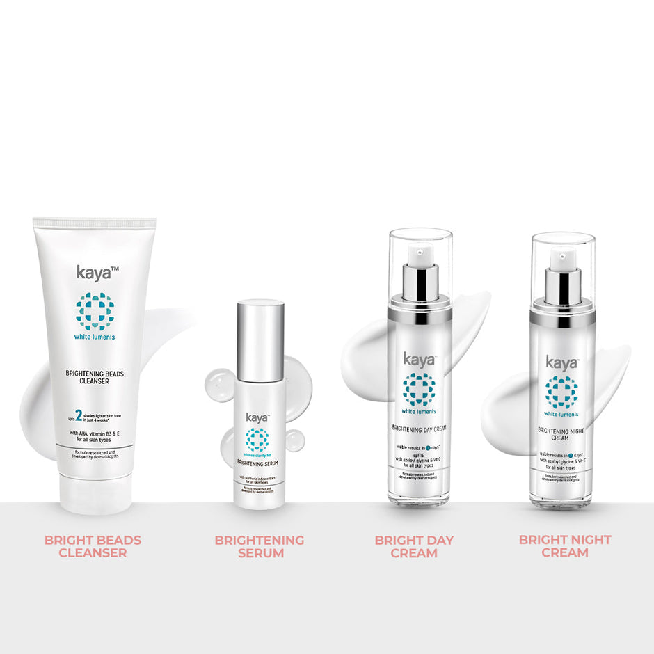 Luminous Skin Brightening Combo | Cleanser, Serum & Creams for Glowing Skin