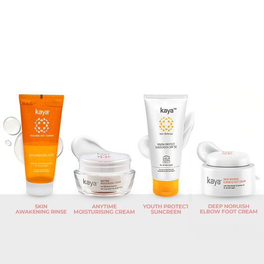 Winter Essentials Combo | Face Cleanser, Moisturizer, Elbow-Foot Cream & Sun Protection