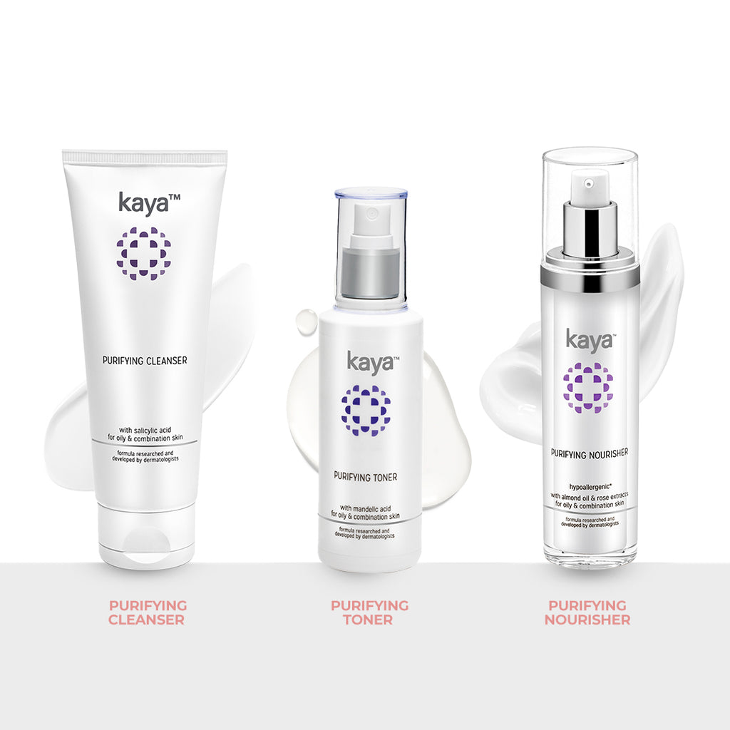 Purifying Acne Control Trio | Cleanse, Tone, & Hydrate Acne Prone Skin