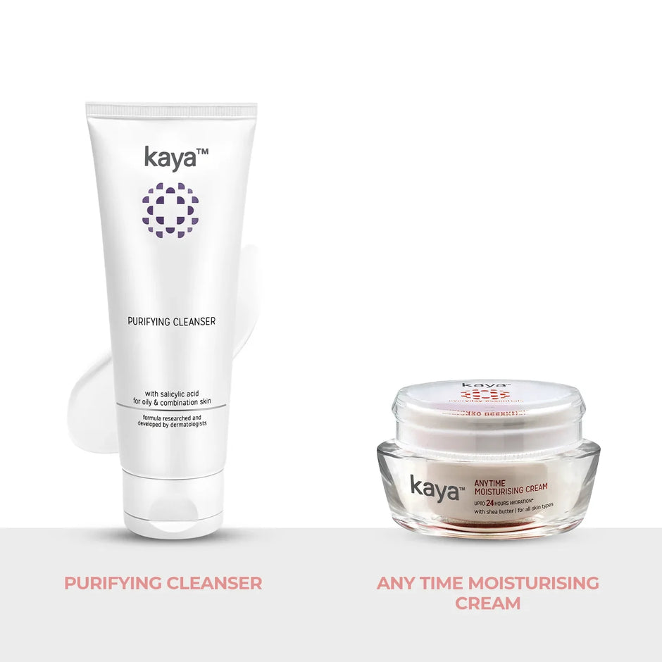 Purifying Cleanser + Anytime Moisturizing cream