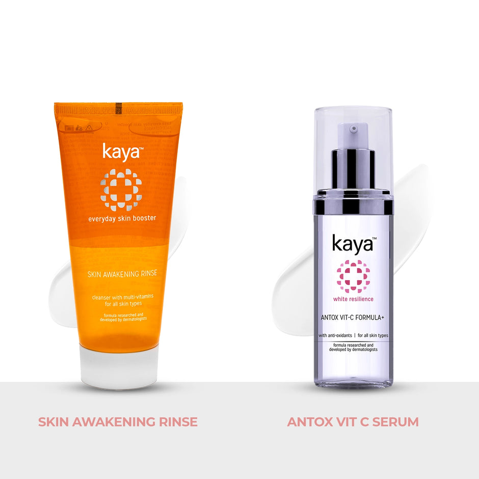 Skin Awakening Rinse + Antox Vit C Serum Combo
