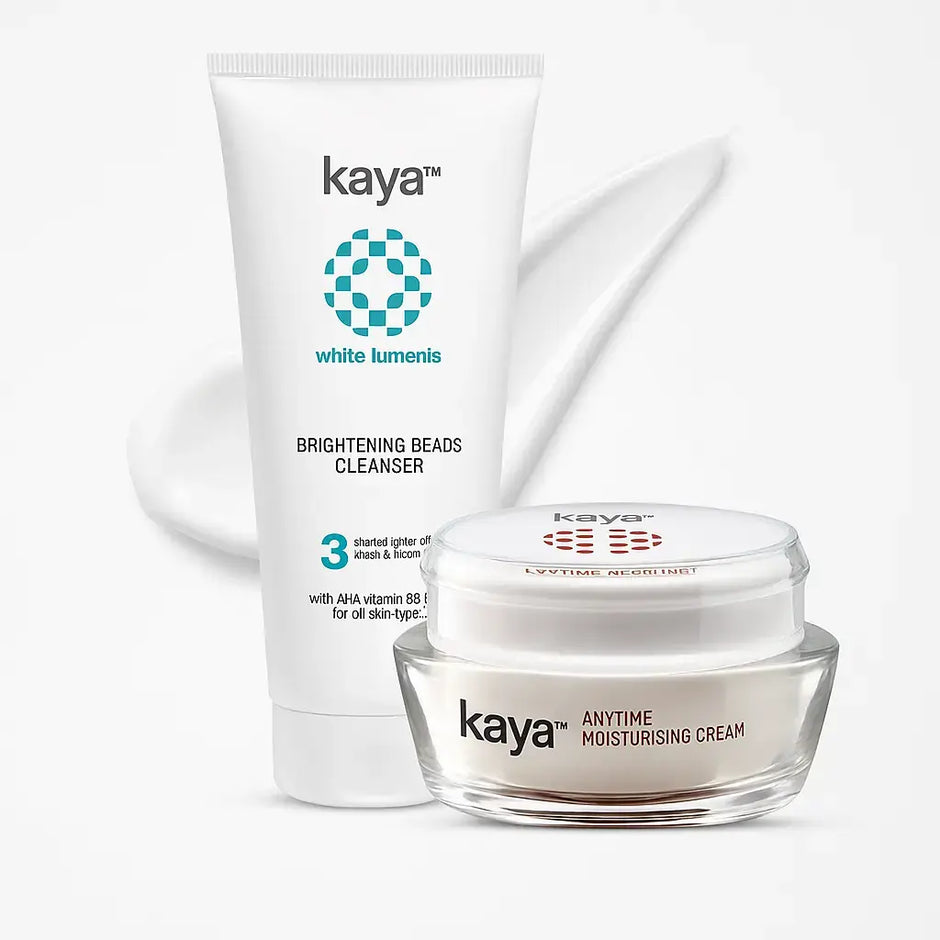 Brightening Beads Cleanser + Anytime Moisturizing Cream Combo